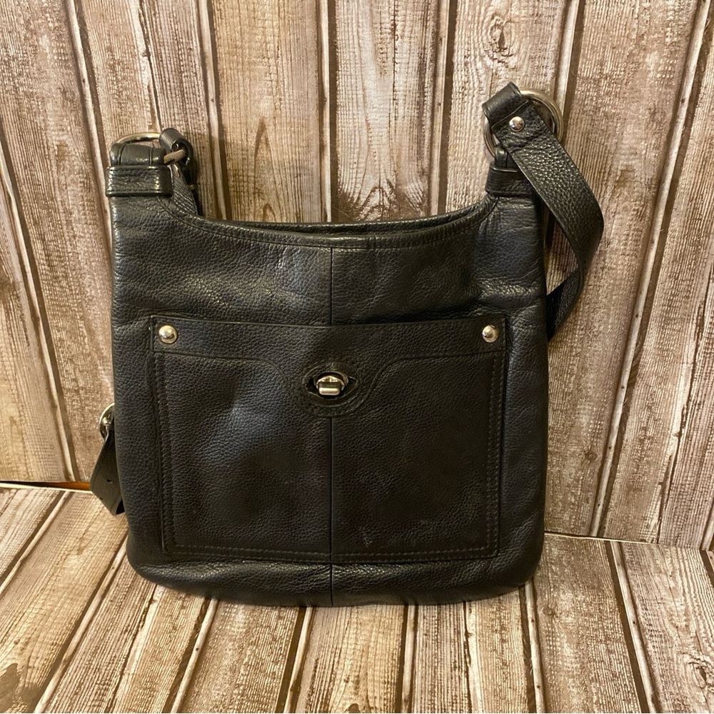 Coach Black Leather Crossbody Bag